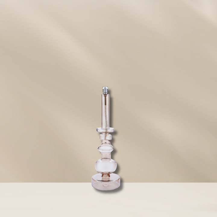 Kandelaar olielamp M in champagnekleur van Peri Living, verkrijgbaar bij BloomFever 